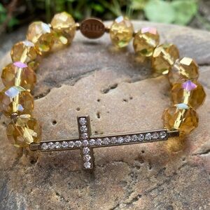 “Sunlit🌞Faith🙏Stretch Bracelet”